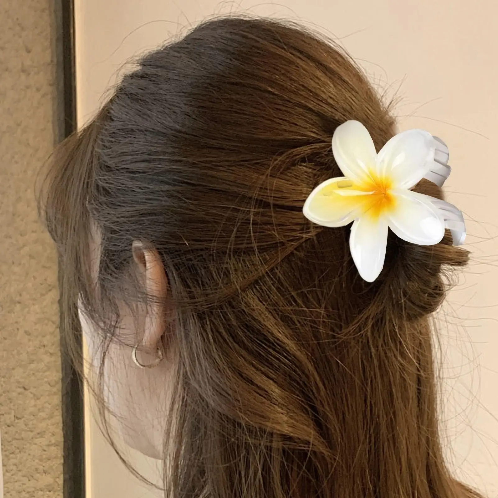 1PC/3PCS Hawaiian Gradient Flower Hair Claw Clip Women Fashion S/L Hair Clip Girls Hairpin Barrettes Bohemia Hair Accessories