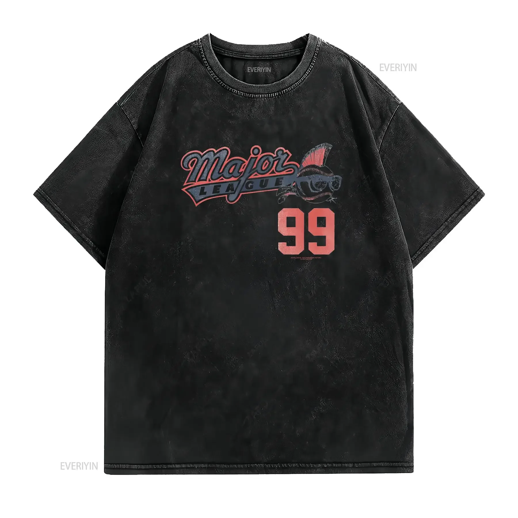 Major League 99 T Shirt Licensed Comedy Baseball Movie Classic Sports White vintage Washed fashion Comfortable Stylish Unisex