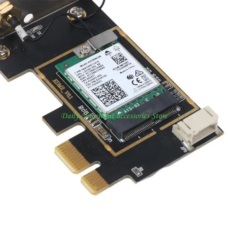 97QB AX200 WIFI 6 PCIE CARD BLUETOOTH-COMPATION 5.1 PCIE ADAPTER DUAL BAND 2400MBPS + 574MBPS 6G 160MHZ PCIE WIFI WLAN CARD