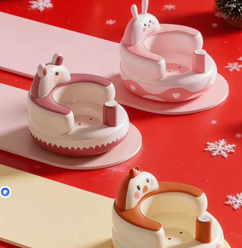 2025 New Inflatable Baby Seat Sofa Portable Bumbo Chair for Learning Sitting Feeding Travel Indoor Outdoor Toddler Cushion