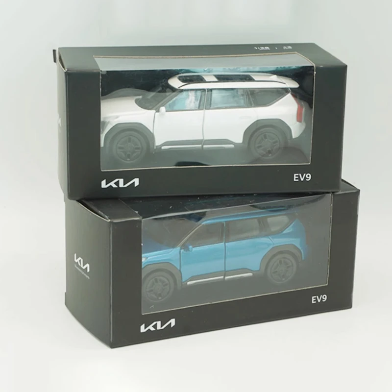 Diecast 1:38 Scale EV9 Alloy Car Model Finished Simulation Adult Children Hobby Collection Decoration Boy Gift Display Ornament