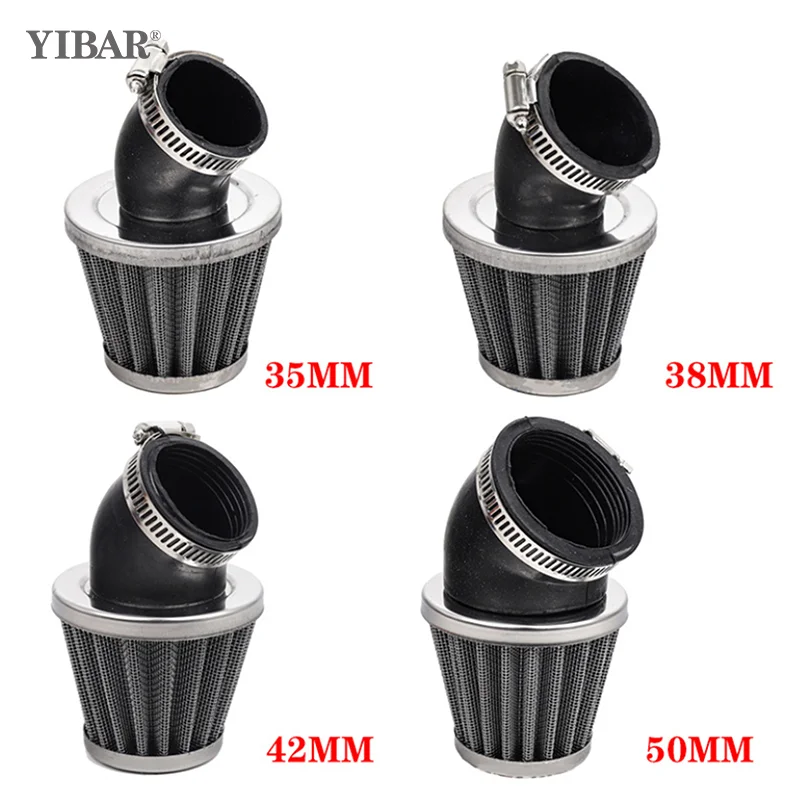 

Universal Air Filter 35/38/42/45/48/50mm Motorcycle Air Filter For 50cc 110cc 125cc 140cc Motorcycle ATV Scooter Pit Dirt Bike