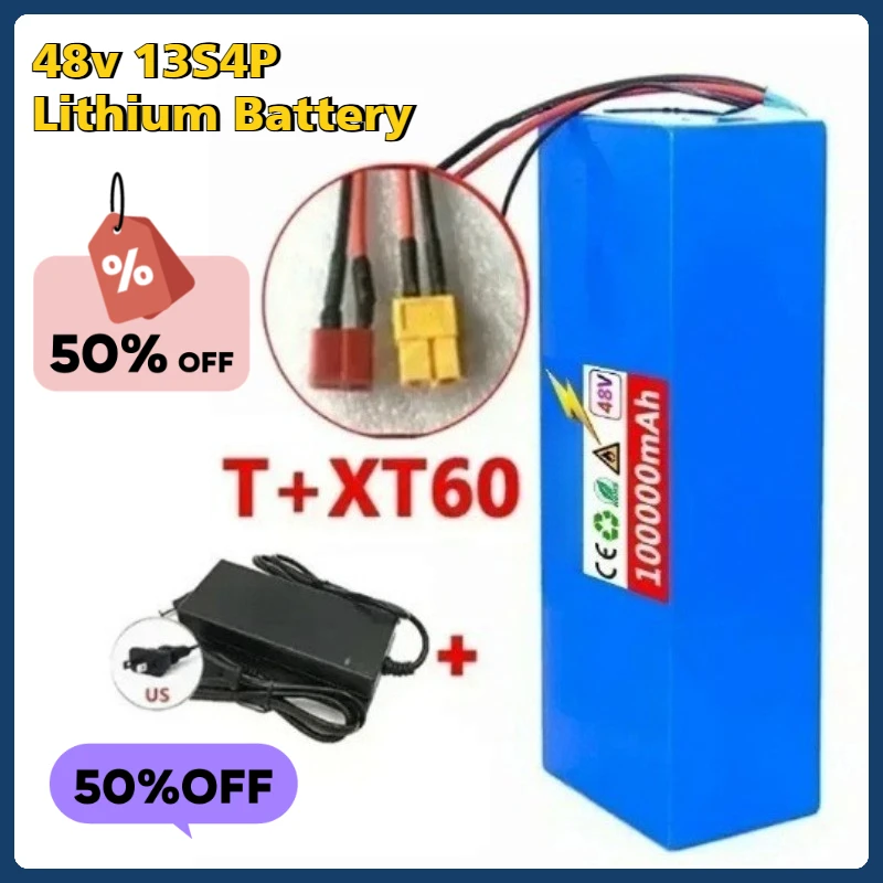 

48v 13S4P Lithium Battery 100mah Suitable for Electric Scooters and Mountain Bikes