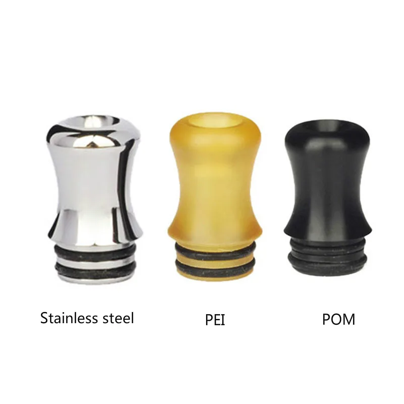 2PCS 510 Drip Tip PEI / POM / Stainless Steel Mouthpiece for VapeFly Holic MTL Galaxies MTL/Kayfun Lite 2019 MTL straw joint