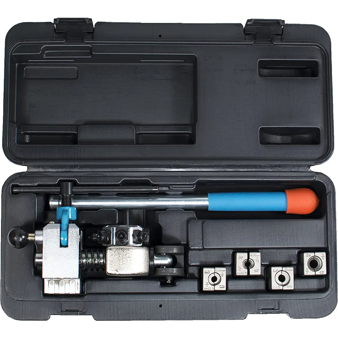 

45 Degree Professional Brake Line Flaring Remover Tool Kit for Single Bubble And Double Flares 3/16" 1/4" 5/16" 3/8" Tubing