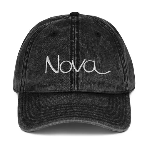 1969 Chevy Nova Emblem Script Muscle Car Gift Vintage Cotton Twill Cap Dad Hat