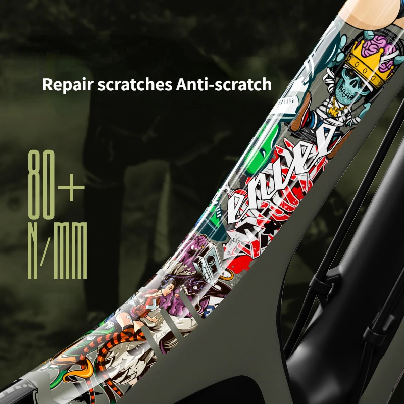 TPU Bike Protective Film MTB Road Bicycle Frame Care Protection Chain Decals Cycling Repair Scratch Anti-Scratch Sticker