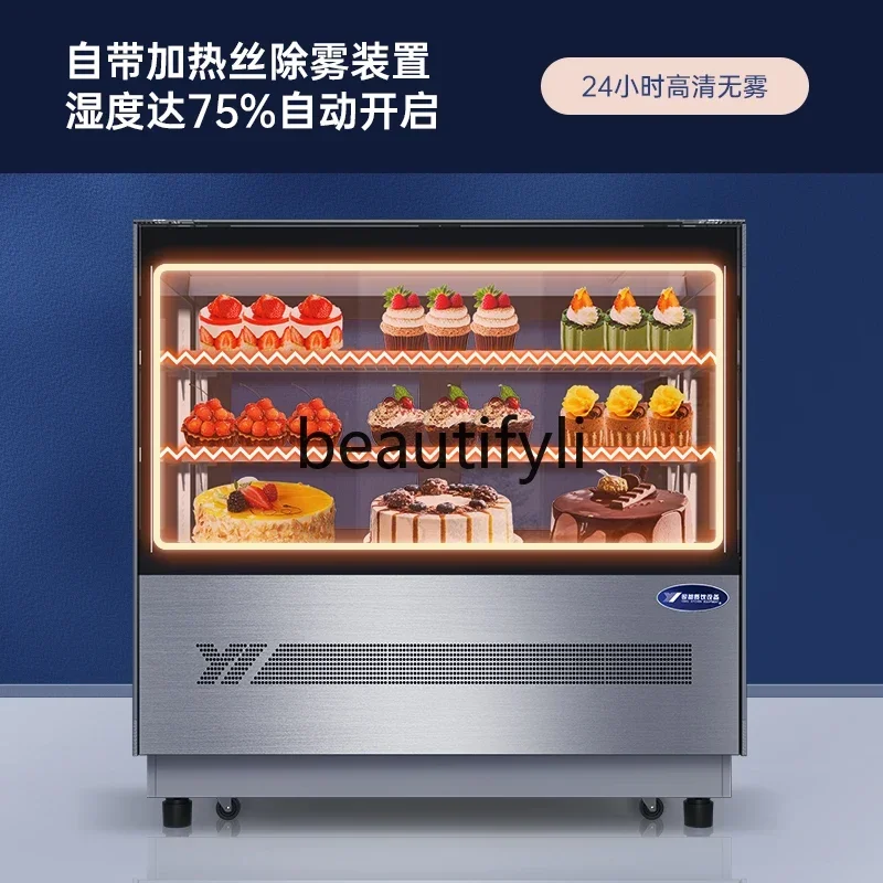 

YH9Cake refrigerated display cabinet Commercial right-angle fruit deli dessert mousse west point air-cooled fresh-keeping cabin