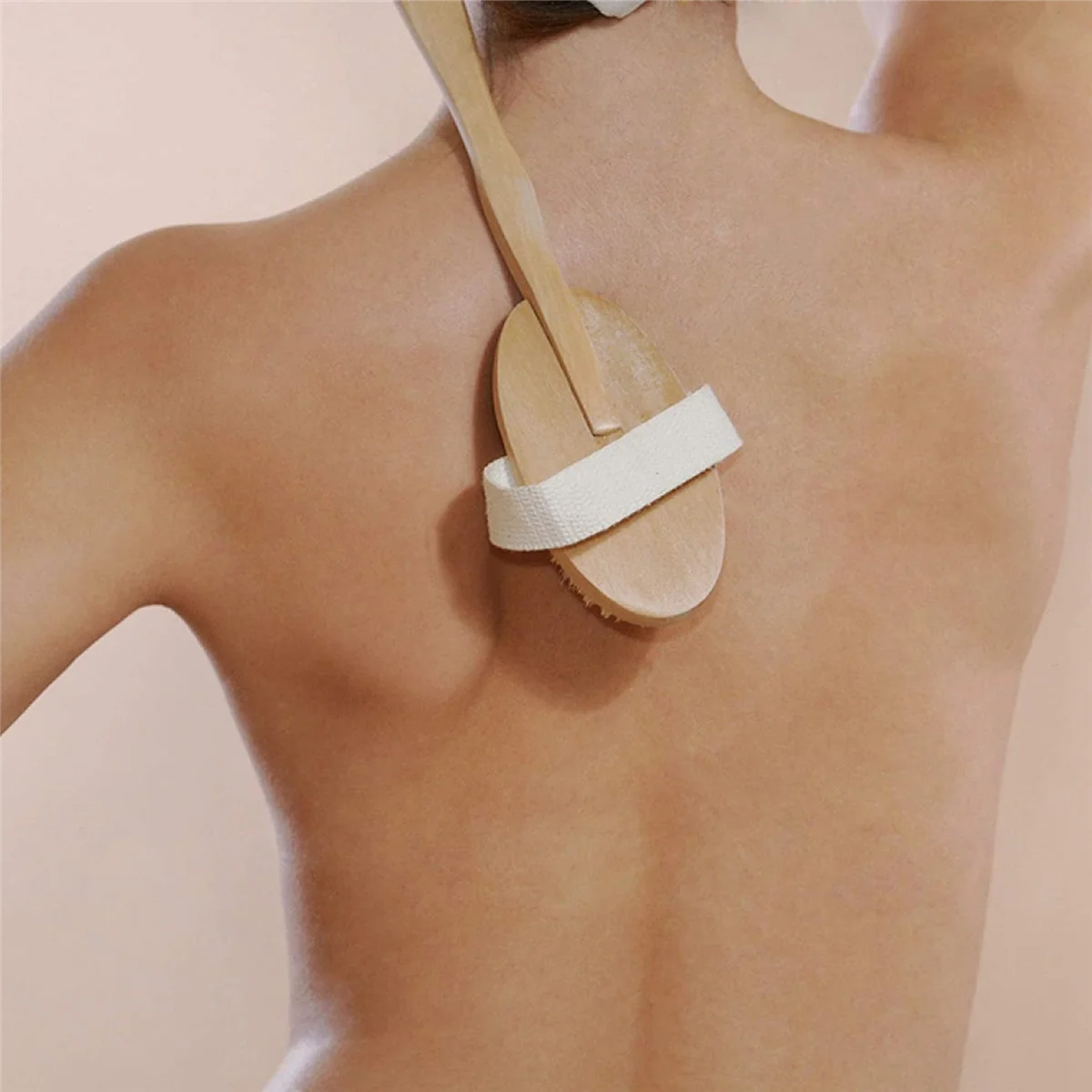 Escova Corporal para Escova a Seco para Celulite, Escova Esfoliante para Pele Seca, Purificador de Trás para Chuveiro, Conjunto de 2