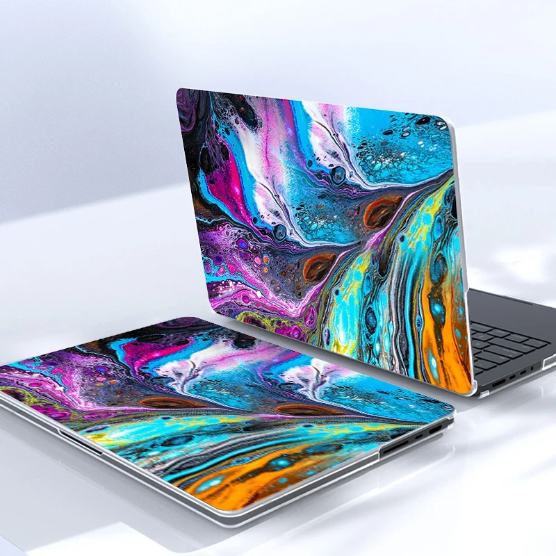 Marble Abstract Art Hard PC Laptop Case For MacBook Air Pro 13 14 15 16 inch Snap-on Shockproof Protective Notebook Cover