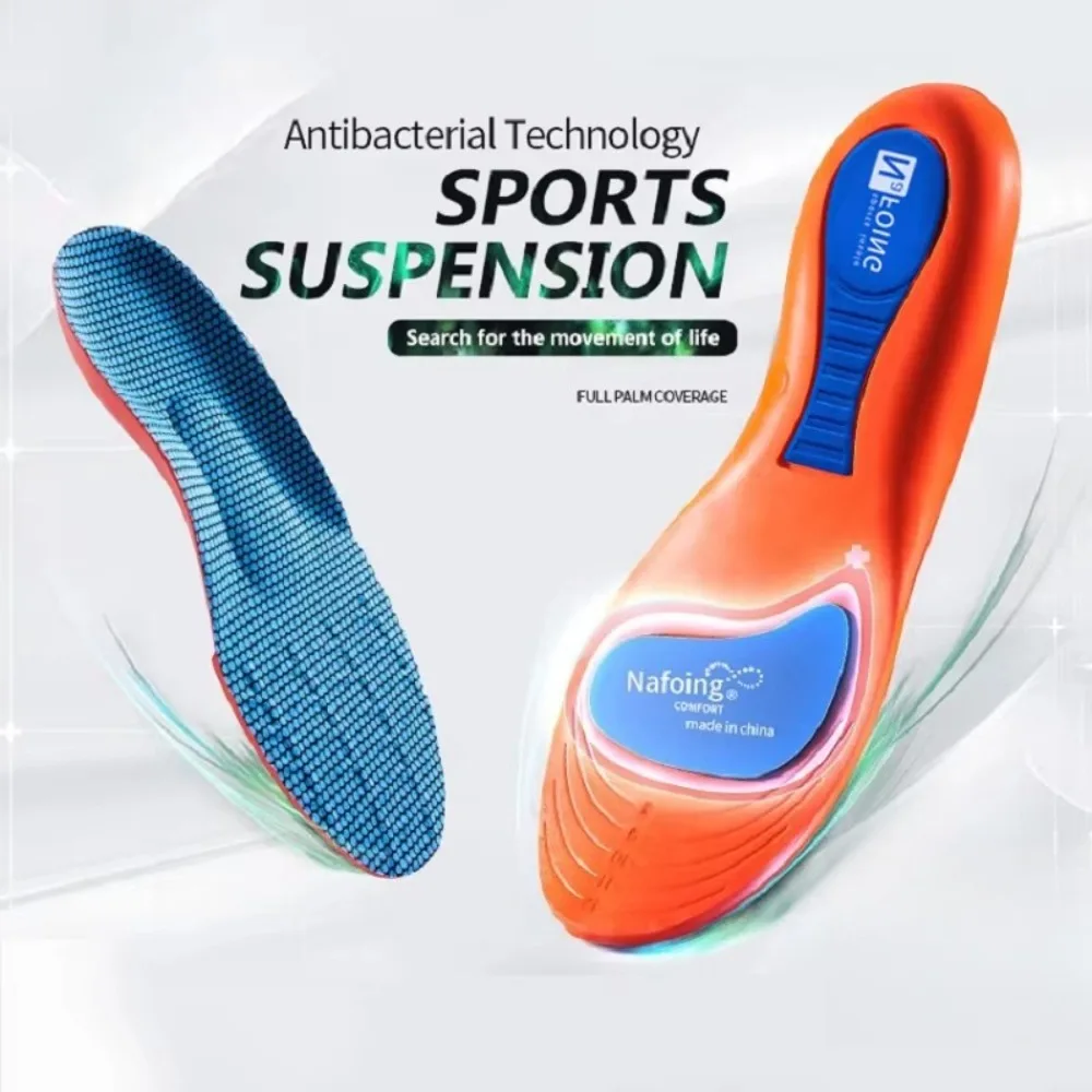 Sport Orthopädische Einlegesohlen für Füße Männer Frauen EVA Atmungsaktive Stoßdämpfung Schuhe Einlegesohle für Laufen Basketball Sport Pflege Pads – Detail 2