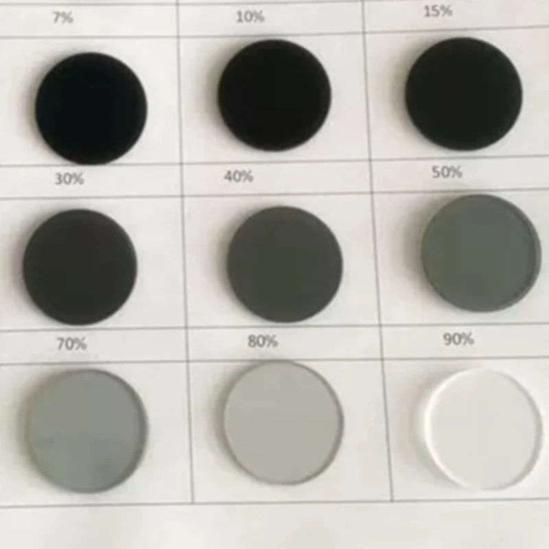 1PCS Lens Neutral Density ND Filter Neutral Gray Glass Filter 25mm Diameter 20 Transmission Options Available Lenses