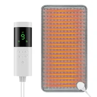 Tapis chauffant électrique pour animaux de compagnie, avec 9 niveaux de température constante, 4 modes de minuterie, tapis thermique chauffant pour le corps, pour l'abdomen et les mains 1