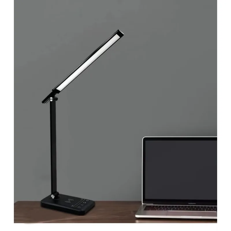 Modern Electric, Wireless Charging Aluminum Flexible Night Light Timer Eye Protection Reading Suitable for home office