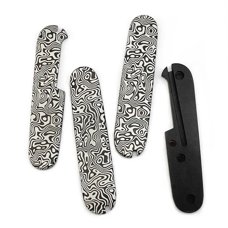 Repuesto empuñadura navaja Victorinox 91 mm TC4 damasco CNC