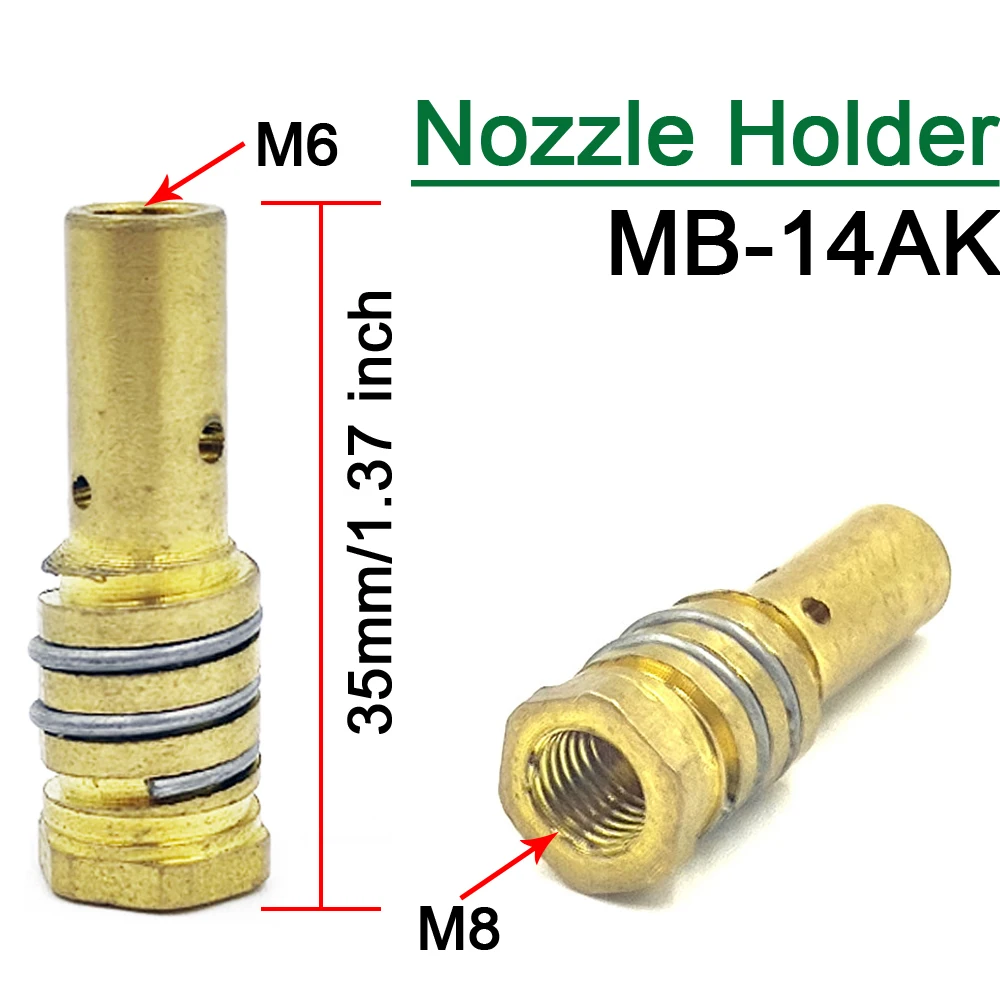 Imagem -04 - Cerâmica Contato Dica para Mag Máquina de Solda Mig Soldagem Bico Co2 Soldagem Tocha Consumíveis 13 Pcs por Conjunto Mig14ak