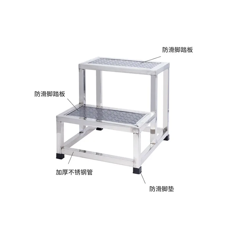 Stainless steel pedal stool indoor factory multi-purpose staircase step