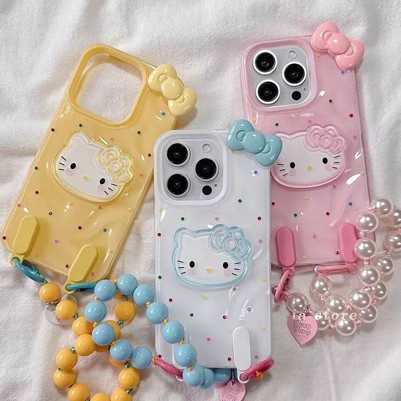 5 uds funda de teléfono móvil pegamento crema joyería DIY marco dulce plano KT accesorios de lazo de gelatina acrílica transparente