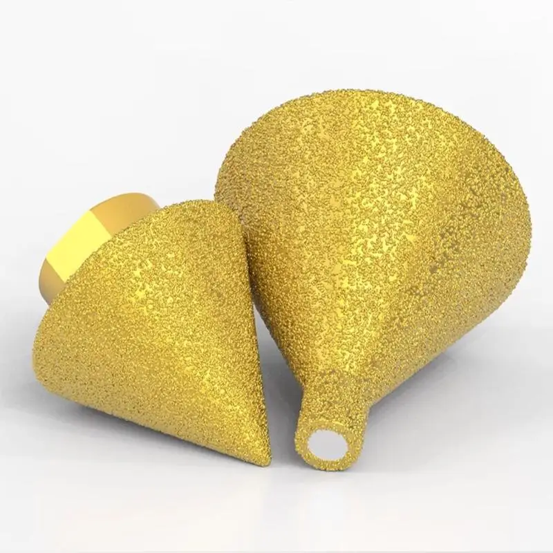 1Pcs 38/50mm Cone Punching Expanding Drill Bit Grinding Wheel Ceramic Tile Chamferer M10 Thread Diamond Beveling Chamfer Bit