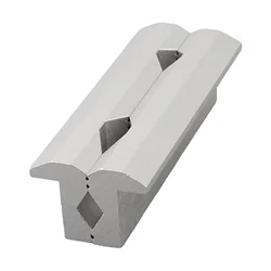 1 Pair CNC Milling Steel Vise Hard Jaw Fixture V-Type Jaw Aluminum Alloy 4