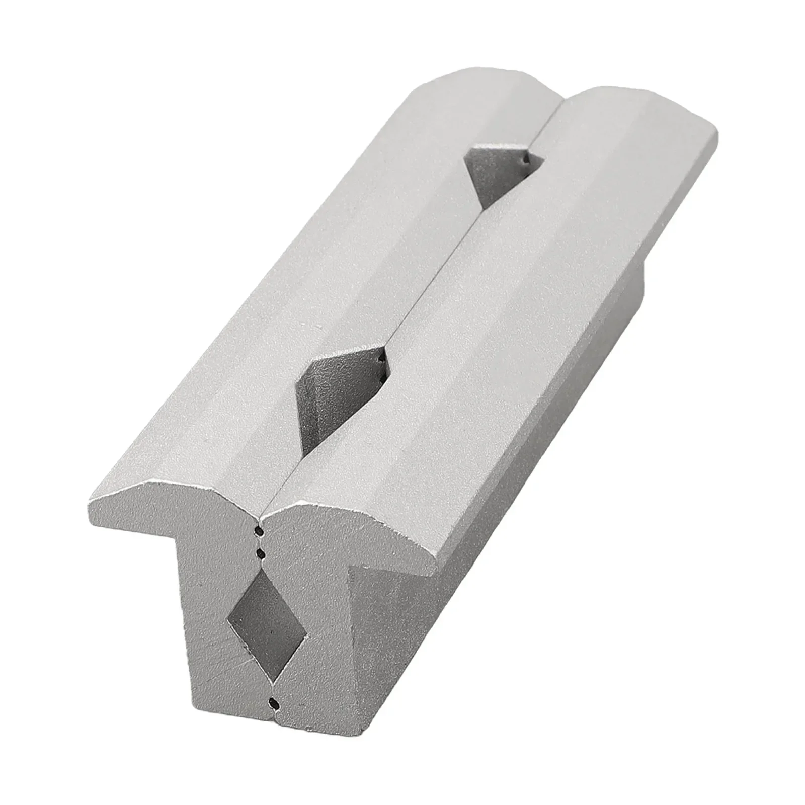 1 Pair CNC Milling Steel Vise Hard Jaw Fixture V-Type Jaw Aluminum Alloy 4