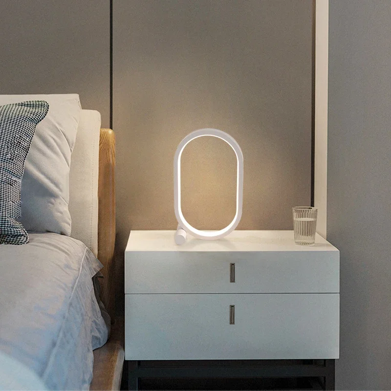 Lampe LED Circulaire au Design Minimaliste Moderne, Luminaire Décoratif d'Nik, Idéal pour une Chambre à Coucher, un Salon ou un Hôtel