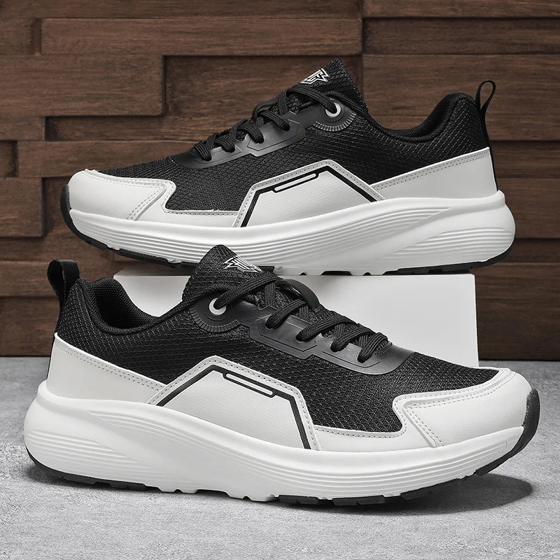 

New Plus-size Men's Shoes, Wide-footed, Soft and Comfortable, Fly-knit Couple Shock-absorbing Running Shoes, and Big-toed Shoes