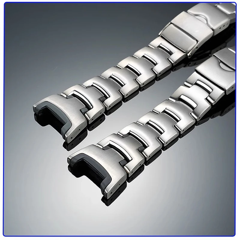 Modified PRG-130T PRG-130y Titanium Strap PRW-1500 Silicone Strap RRG-240 Titanium Bracelet PRG-130 Sport Light Strap for Casio