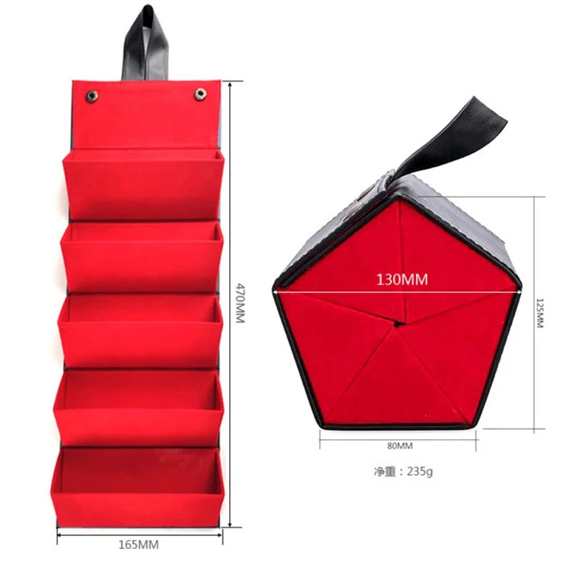 Portable Creative Gift Storage Box, Glasses Counter, 5-Grid Glasses Case, Sunglasses Storage Packaging Container, Travel Case