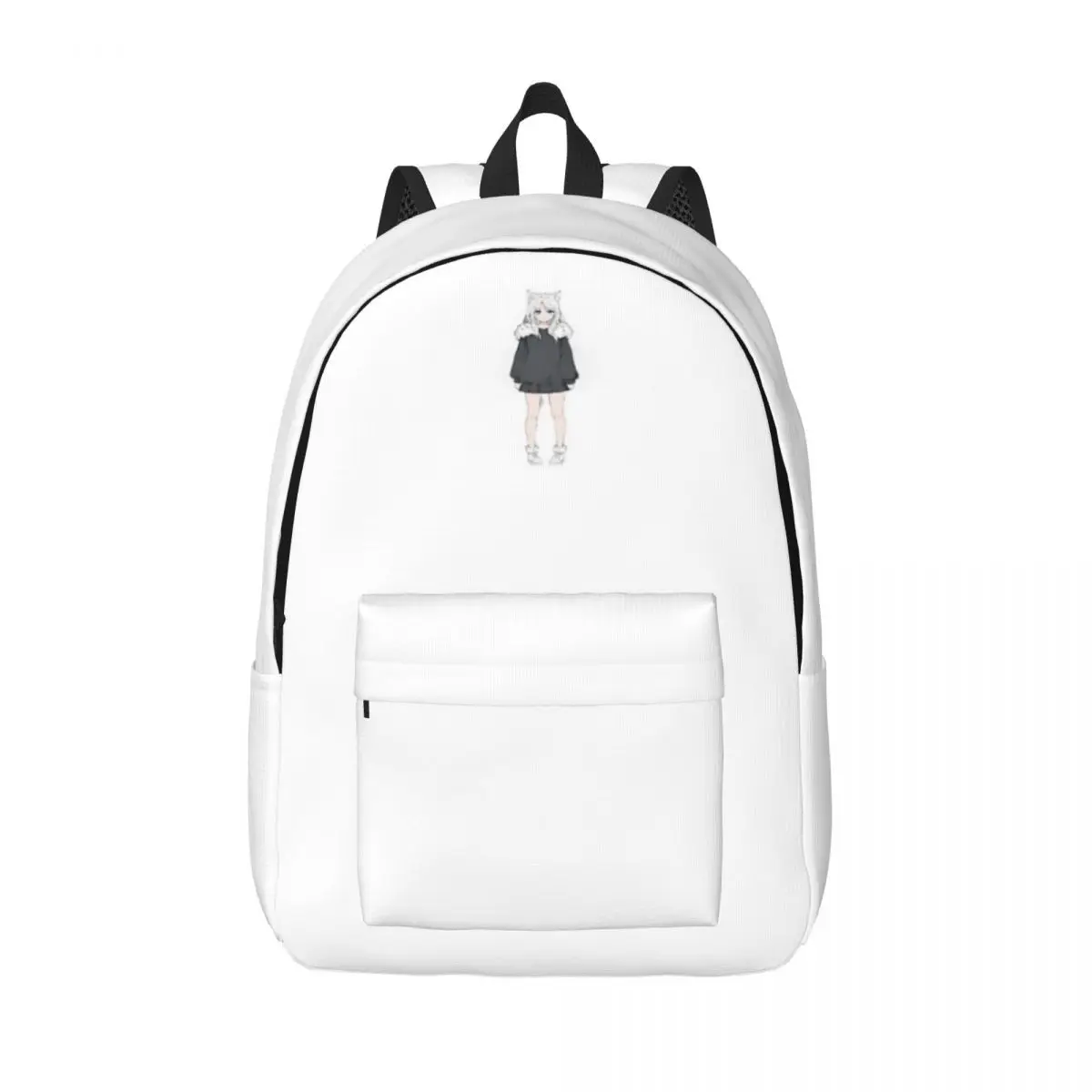 

Cat Girl Anime Art Simple and Stylish Backpack Canvas Backpack Student