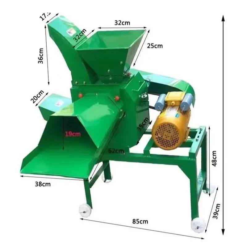 

High Quality Diesel Gasoline Powered Agricultural Feed Processing Machine Chaff Cutter Corn Grain Crusher Straw Feed