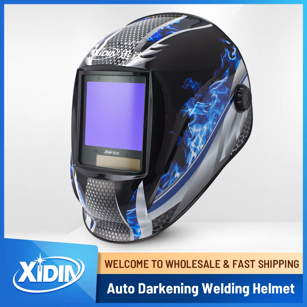 Kaynak Kaskı Otomatik Kararan 1/1/1/2 Üst Optik Netlik Geniş Gölge 4-13 TIG MIG ARC Kaynak Plazma Kesim Taşlama (LH A9 916D)