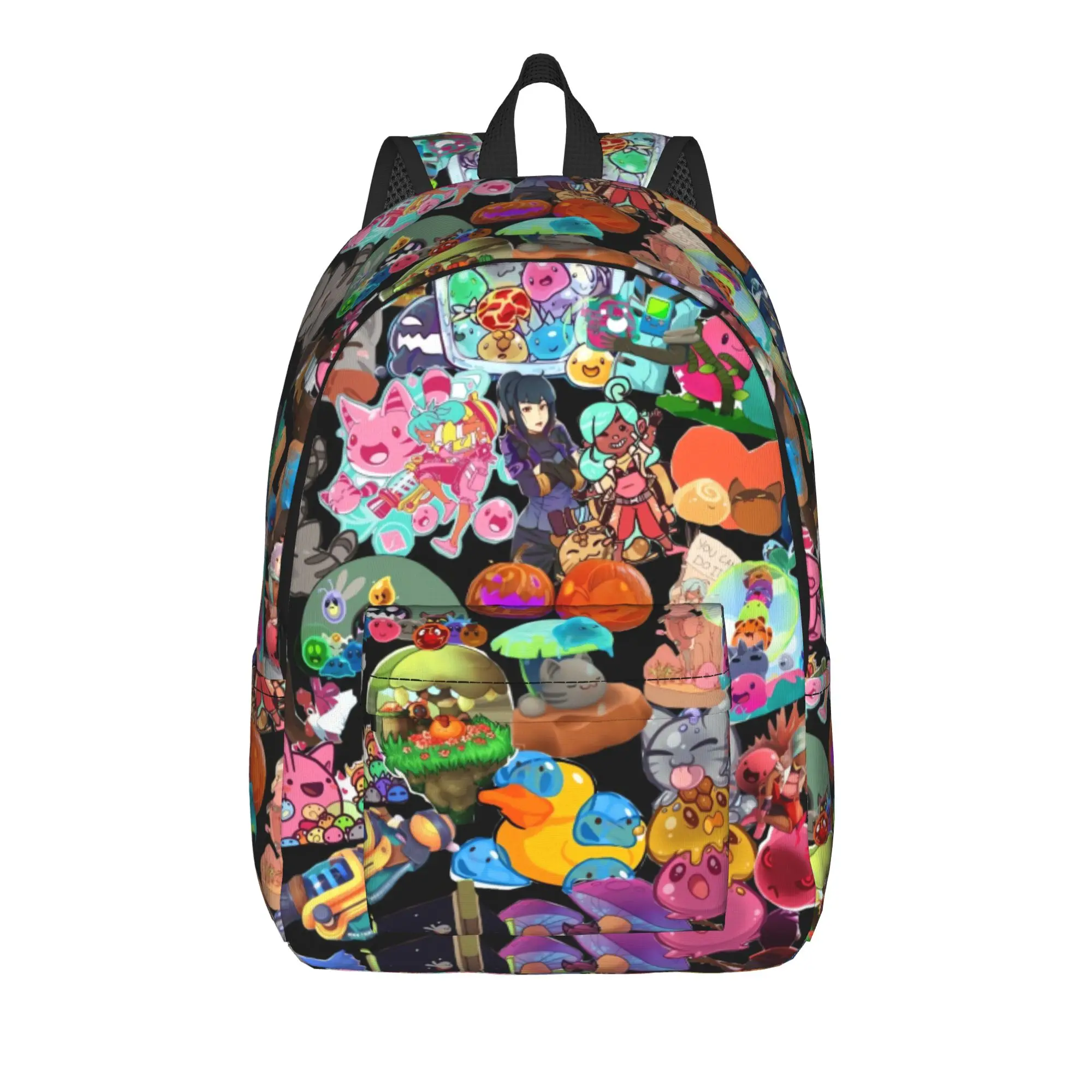 Chaotic Multicolor Slime Rancher Backpack  Fashion Backpacks Teen Sport Large School Bags Custom Rucksack
