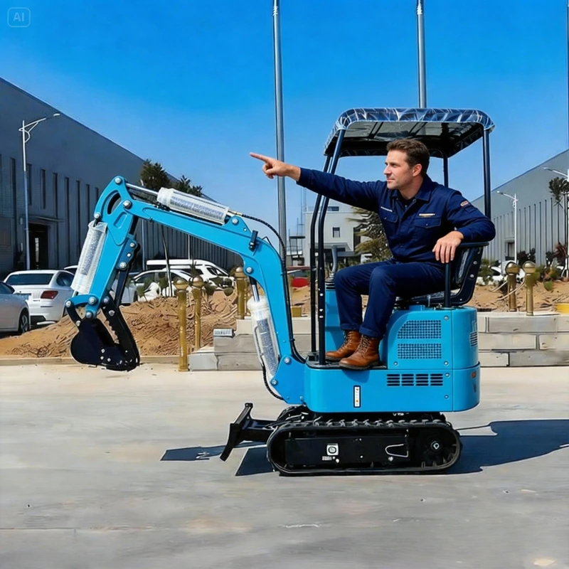 

Мини-экскаватор 0,8/1,2 тонны с двигателем YANMAR, стандарт EPA/Euro 5, многофункциональный строительный мини-экскаватор для Европы, мини-экскаватор для земляных работ.