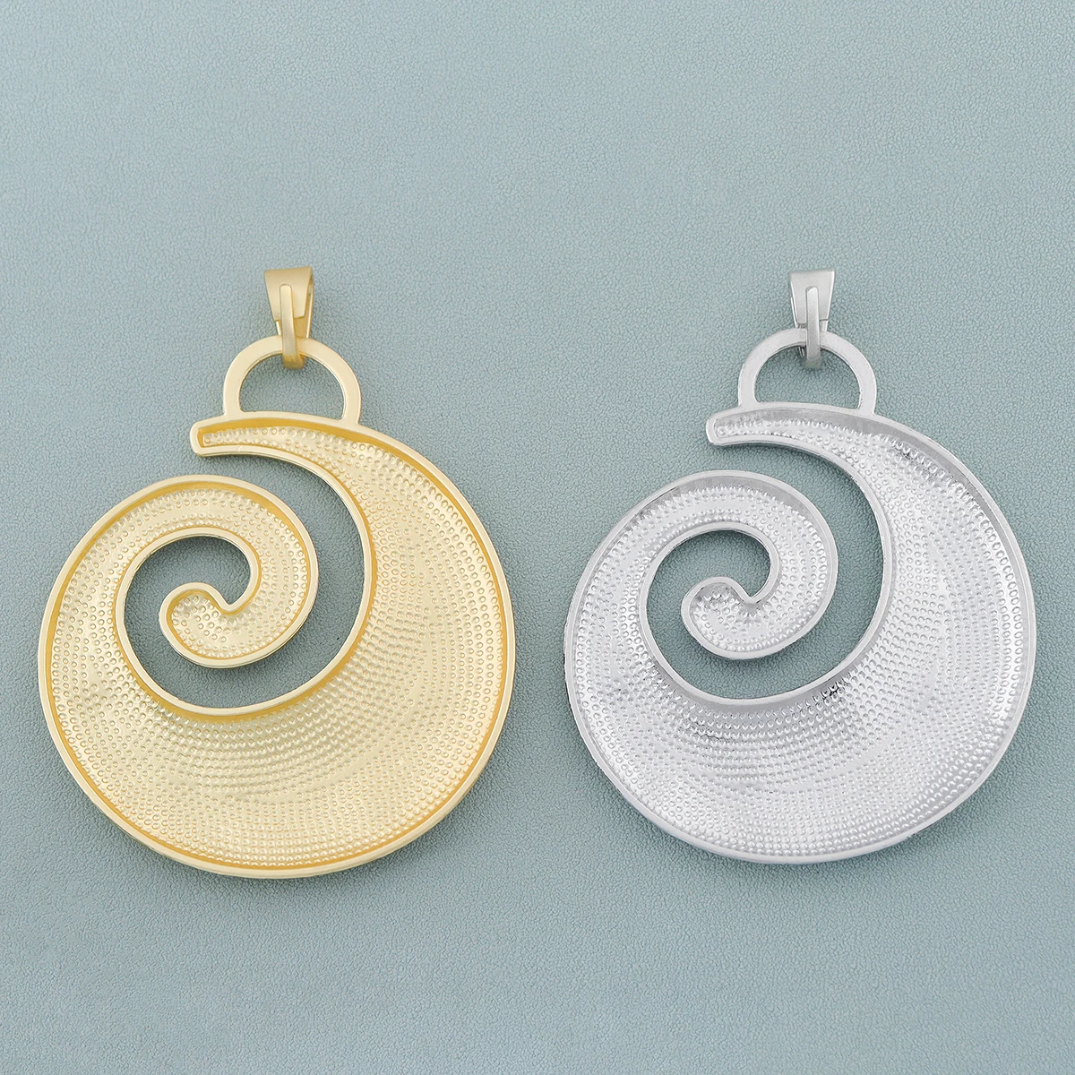 Hot Sale Oversized Spiral Vortex Infinite Symbol Pendant Suitable Tribal Necklace Jewellery Accessories Making Crafts