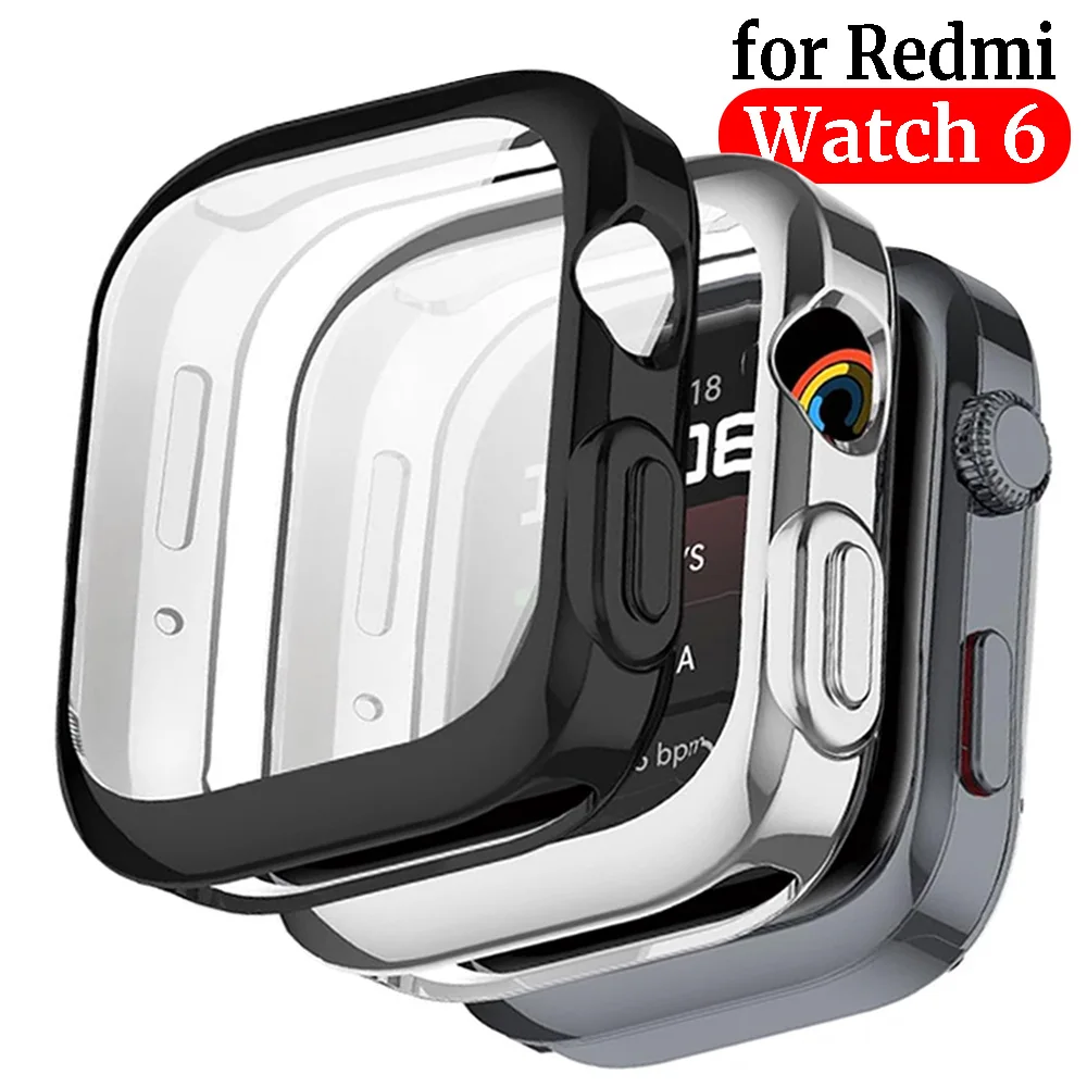 1/2/3 TPU Shockproof Full Cover Screen Protector for Redmi Watch 6 Smartwatch Protective Soft Shell Case Guard for Redmi Watch 6