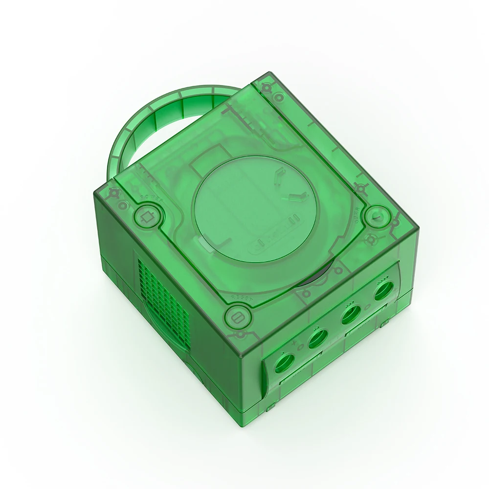 TicKnot новейший прозрачный сменный чехол Drank Geen & Blue для Nintendo Gamecube, защитный чехол для игровой консоли NGC