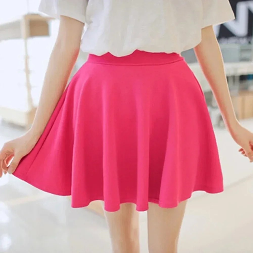 Women Pleated Skirts Summer High Waist Girls Dancing JK Mini Skirts Black Fashion Student A Line Faldas