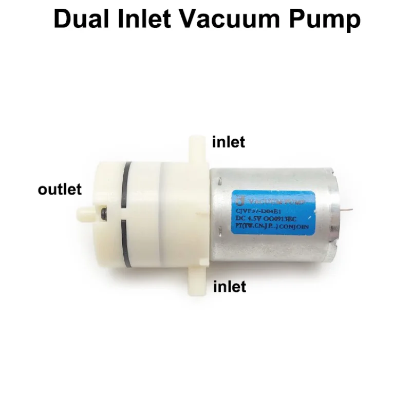 DC 4.5V CONJOIN CJVP37-D04B1 Micro 370 motor pump Dual Air Inlet Vacuum Pump Negative Pressure Suction Diaphragm Sampling Pump