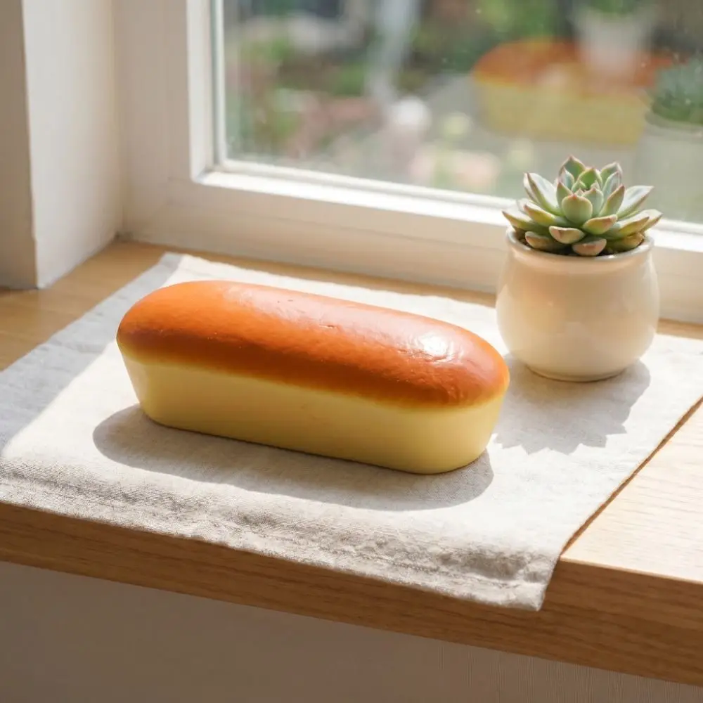 Hand Relax Simulation Bread Squeeze Toy Slow Rebound Food Shape Bread Squeeze Toy Pinch PU Sensory Fidget Toy Birthday Gift