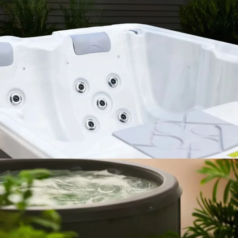 Blissful Luxury Tranquil Hydro-Jet Spa Tub Cozy Home Wellness Bathtub Massage Feature Family Outdoor Use Bathroom Application