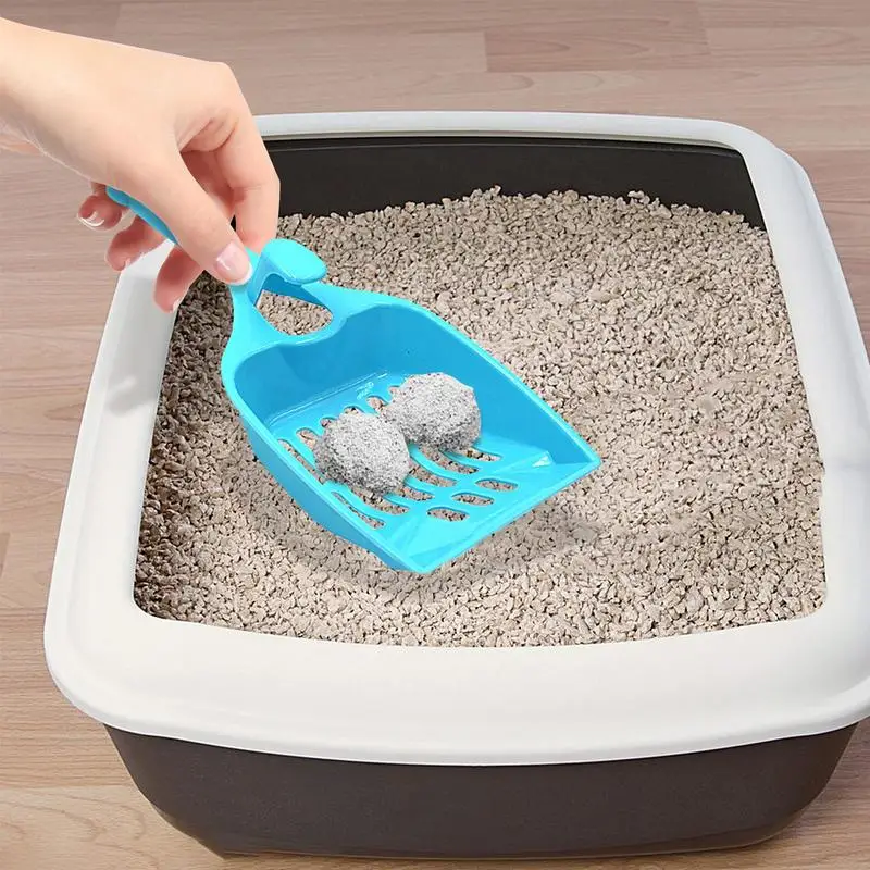Litter Box Scoop Candy Color Cat Litter Sifter Poop Scooper And Cleaning Tool For Litter Box Reduces Dust