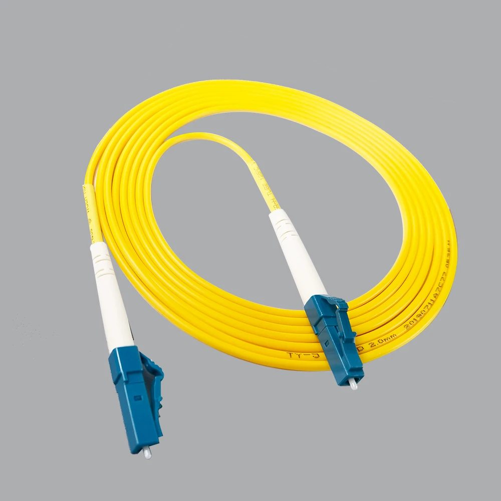 Cabos de remendo de fibra óptica LC/UPC-LC UPC único modo simplex núcleo 2.0mm (3m/5m/10m) 3.0mm (5m) cabo de extensão de fibra óptica