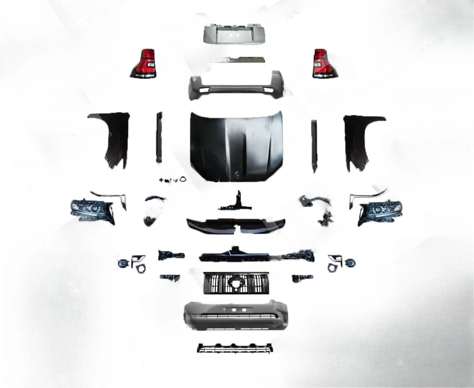 

com Car Full facelift Upgrade Kit Bumper Kit Body Kit for FJ150 2018 2021