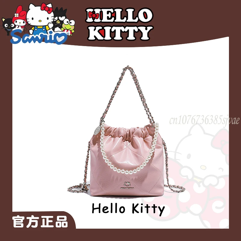 

Sanrio Hello Kitty New Women's Shoulder Bag Luxury Brand Original Women's Shoulder Messenger Bag Cartoon Cute Mini Women's Bag