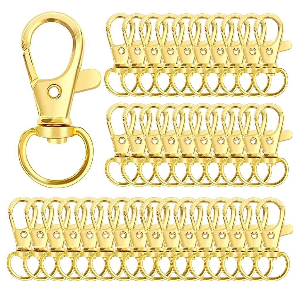 20Pcs Key Chain Clip Hooks Swivel Clasps Lanyard Snap Hook Lobster Claw Clasp for Keychain DIY Jewelry Crafts