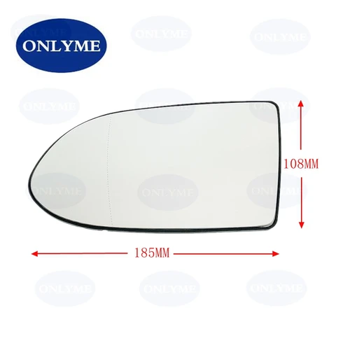 Imagen 2 del producto Espejo de cristal de repuesto gran angular con calefacción para coche, para OPEL / VAUXHALL / ZAFIRA A 1999 2000 2001 2002 2003 2004 2005
