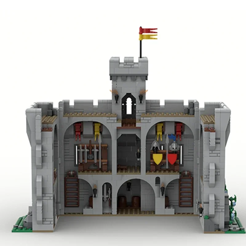 Moc Building Blocks Fortress model Castle Tower Defense Technical Bricks DIY Assembly Construction Toys For Childr Holiday Gifts