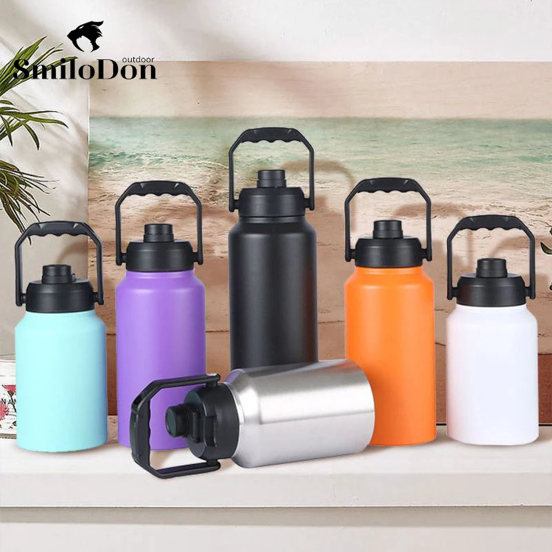 

Smilodon-Outdoor Ice Bucket Portable Ice Cooler 304 Stainless Steel Ice Box Camping Bottle Summer Drinks Cooler Box 2L 3L