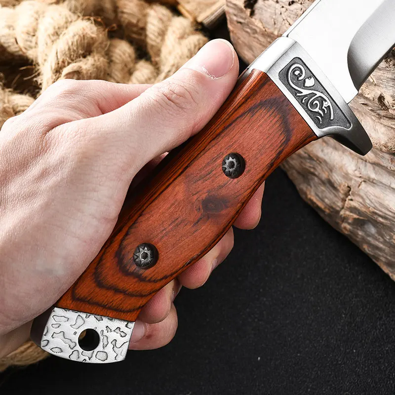 Outdoor Portable Knife Camping Style High Hardness Fruit Knife Outdoor Camping Style Knife Camping Style Sharp Straight Knife